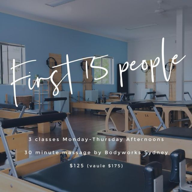 We have teamed up with Reece from Bodyworks Sydney for this sweet winter warmer Package. This exclusive offer is limited to the first 15 clients, so act fast to secure your spot. We are almost sold out! 

✨For $125 you receive✨

🥰3 Reformer Group Classes valued $105, these classes can be booked Monday through Thursday afternoon/evening sessions that suit your schedule. A two week expiry on classes from your first scheduled class.
🥰30 - Minute Remedial Massage valued $70, this session with Reece from Bodyworks Sydney is designed to relieve tension & enhance your well-being.

✨How to purchase✨

Simply log into your account  with us and look for the Winter Warm Package on the online store. Purchase ,schedule your classes and message Reece to book in your massage!  Its that easy.🙂 Reece is located in walking distance to the studio, so take class & grab a massage afterwards! 

*all studio policies apply 

#pilatestrystudios #community #smallbusiness #pilates #reformer #massage #inspire #evolve #challenge #bodyworkssydney #winterwarmerpackage